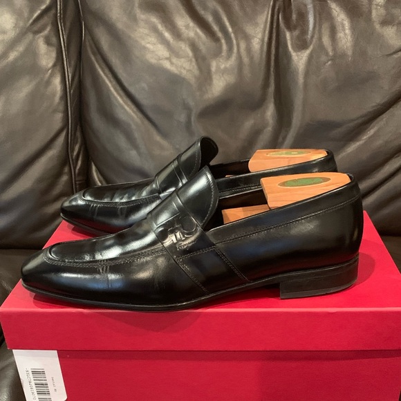 SALVATORE FERRAGAMO Calfskin Loafers *Sold* - Picture 4 of 8